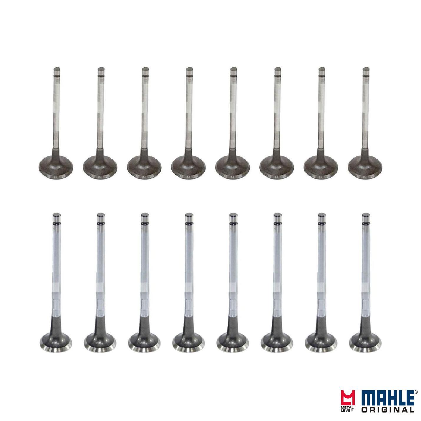 Kit com 8 Válvulas de Admissão e 8 Válvulas de Escape - Mahle Metal Leve - VA0441701 STD / VE0440598 STD