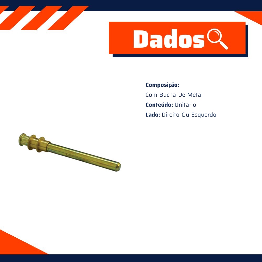 Pino da Dobradiça da Porta Dianteira para Chevrolet D-20 - Universal Automotive - 41310