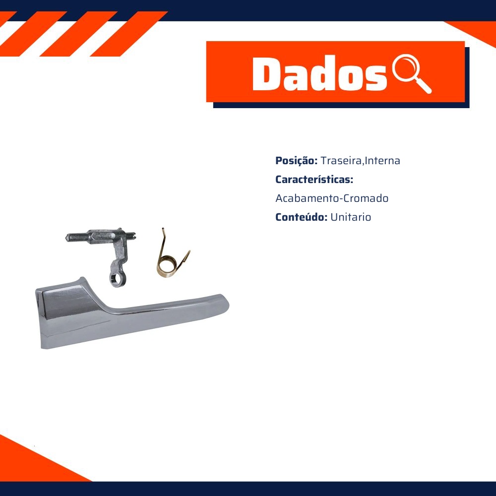 Maçaneta da Porta Cromada para Chevrolet Vectra - Universal Automotive - 41757