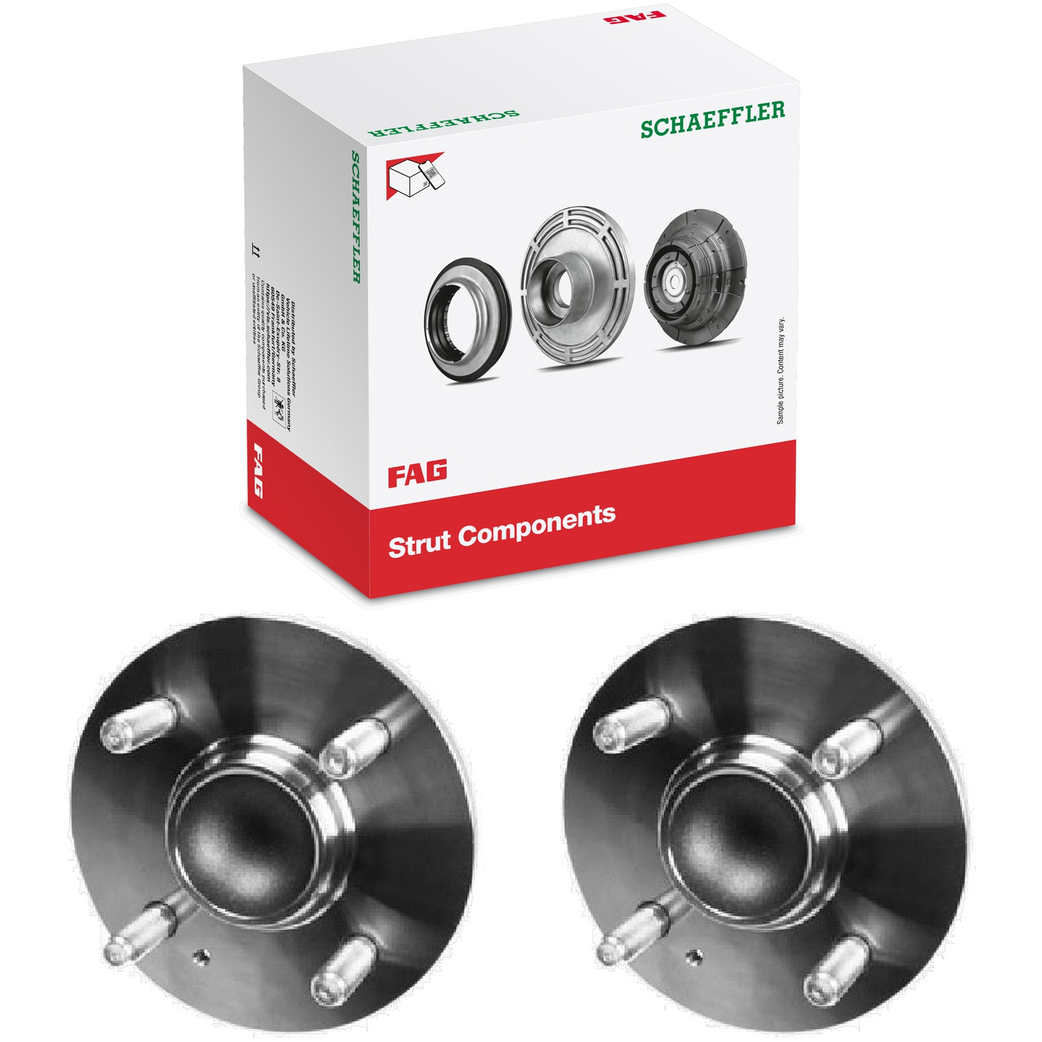 Par Cubo de Roda Traseiro com Rolamento - FAG - 101670