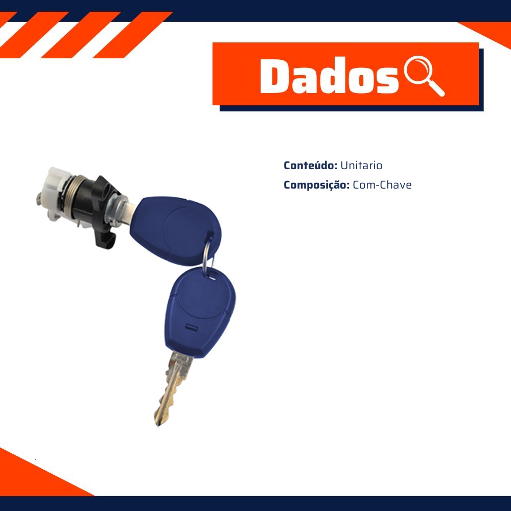 Cilindro do Porta-Malas para Fiat Idea e Palio - Universal Automotive - 61701