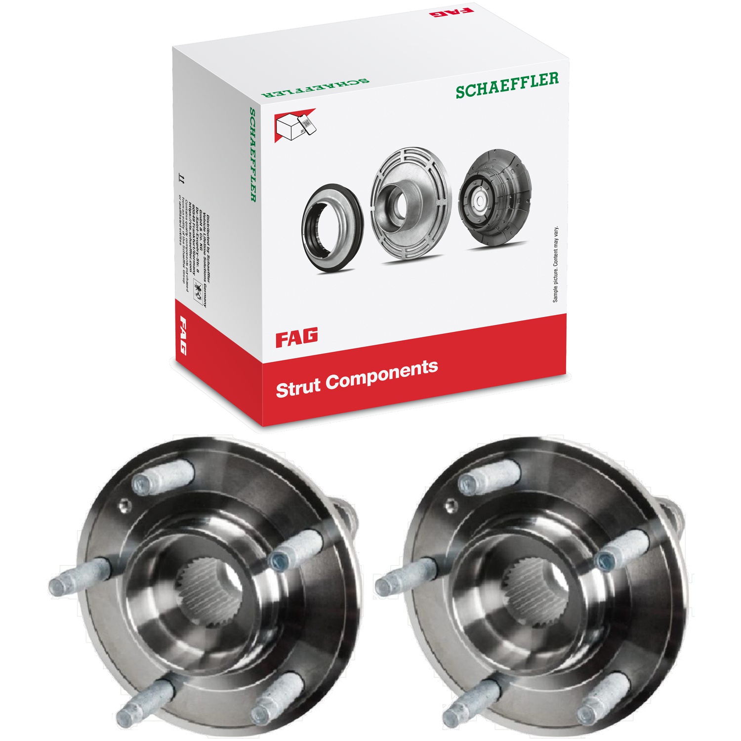 Par Cubo de Roda Dianteiro com Rolamento - FAG - 713 1152 10