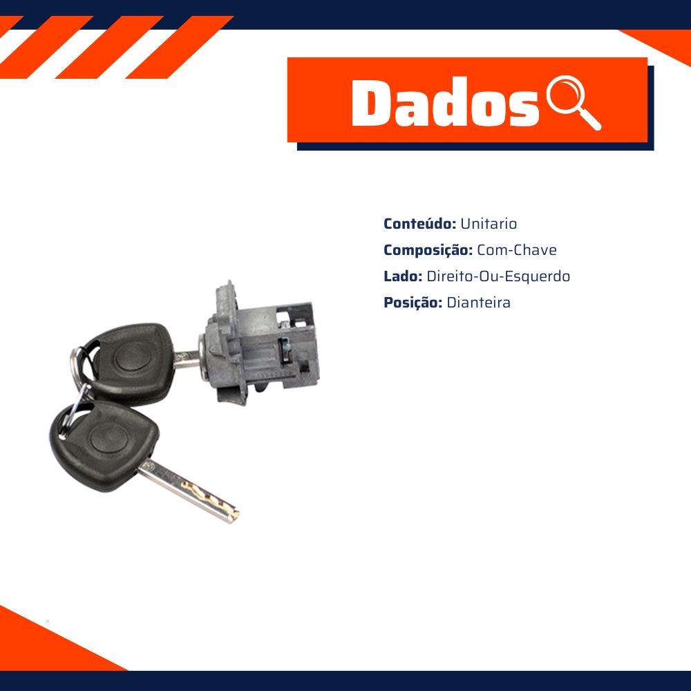 Cilindro da Porta Dianteira para Chevrolet S10 e Trailblazer - Universal Automotive - 41708