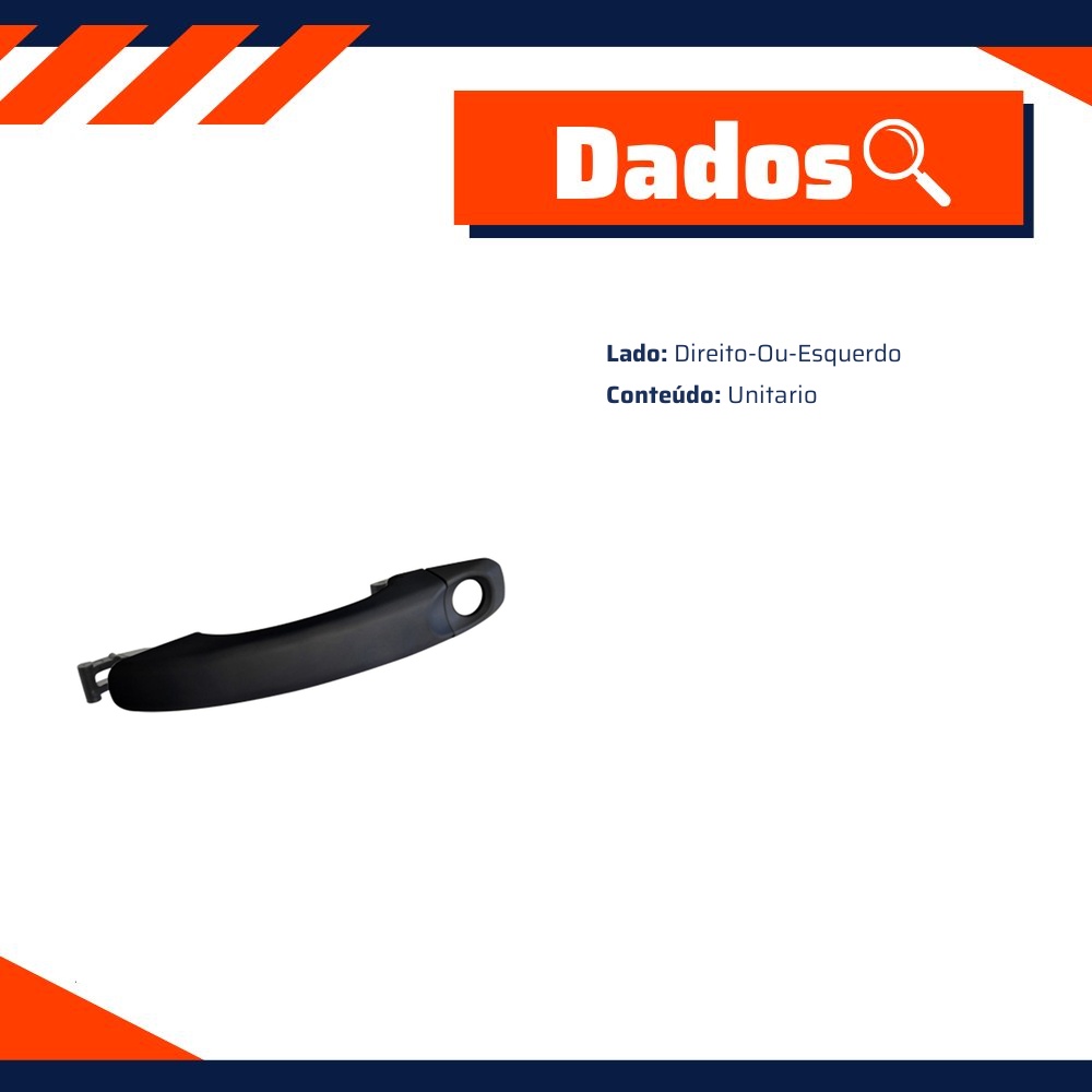 Maçaneta Externa da Porta Dianteira para Volkswagen Amarok - Universal Automotive - 22118