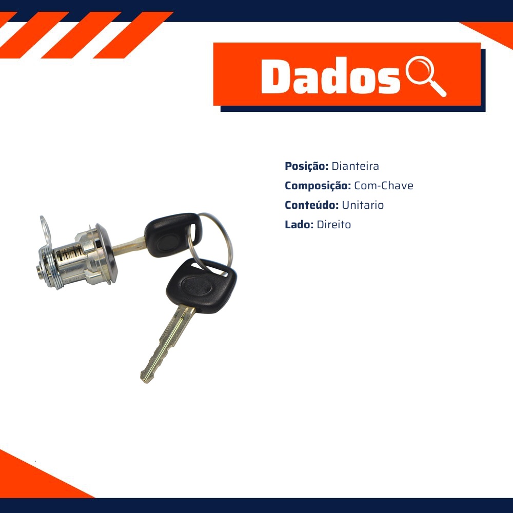 Cilindro da Porta Dianteira para Toyota Etios e Etios Sedan - Universal Automotive - 61350