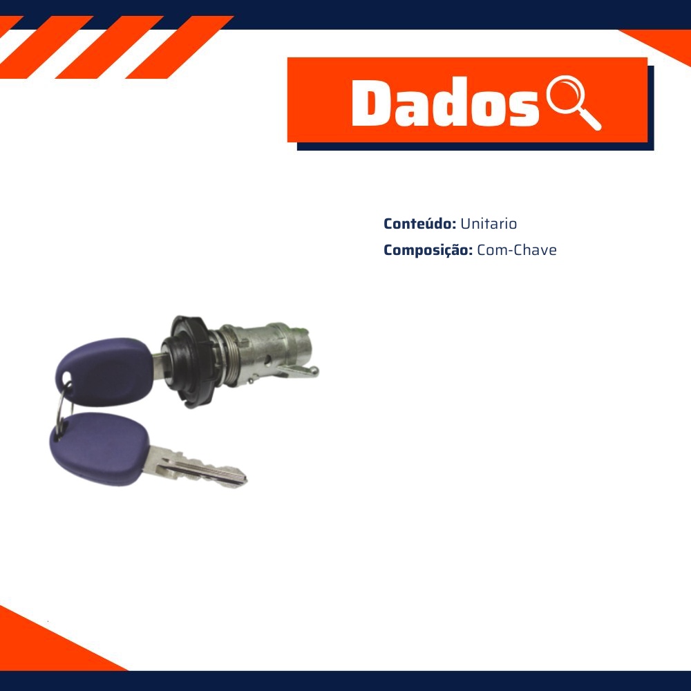 Cilindro do Porta-Malas para Fiat Uno - Universal Automotive - 70293