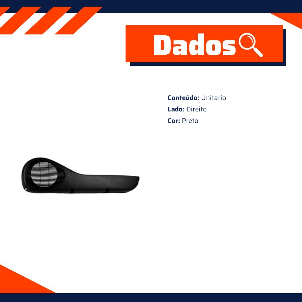 Bolsa da Porta Dianteira para Fiat Palio - Universal Automotive - 60908