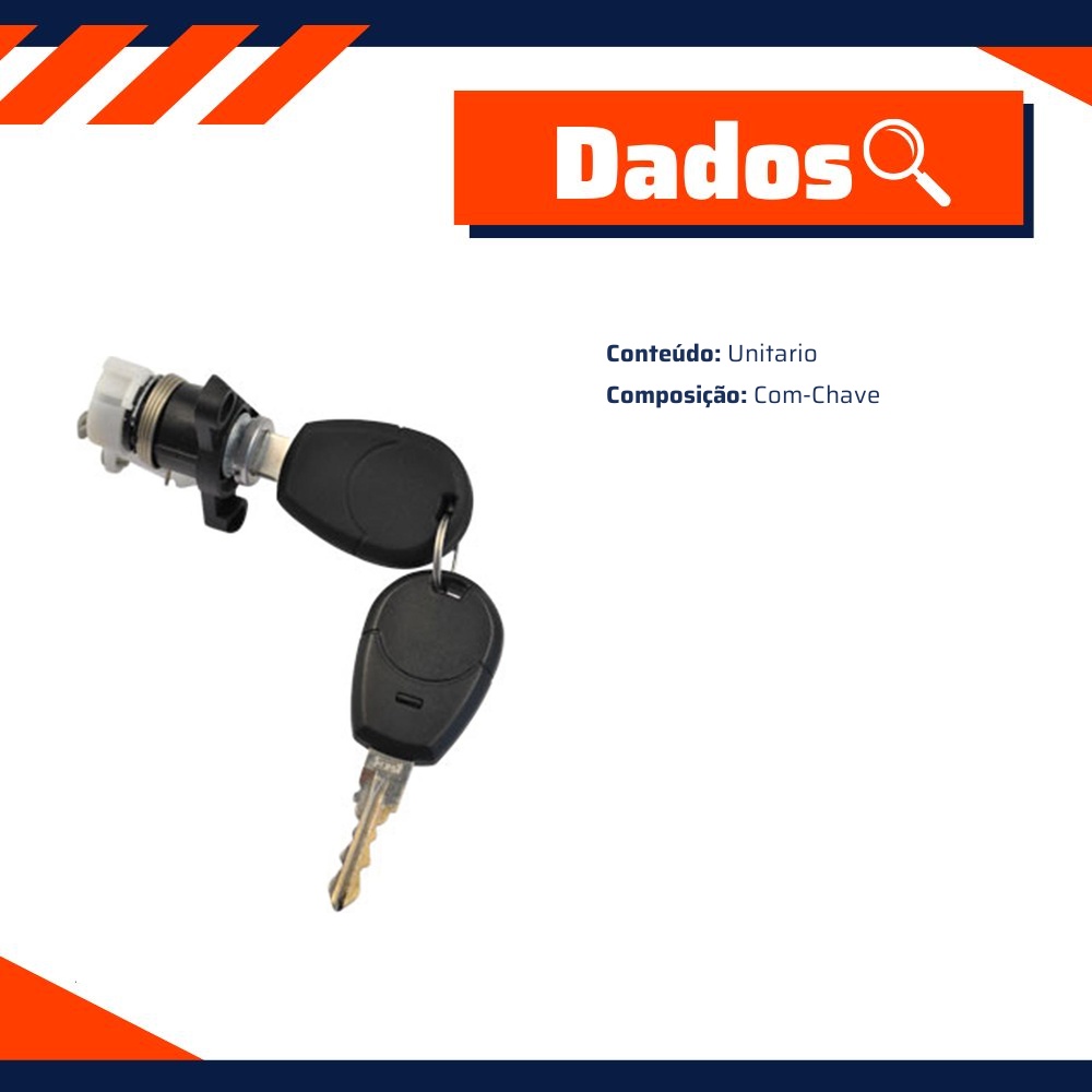 Cilindro do Porta-Malas para Fiat Idea e Palio - Universal Automotive - 61702