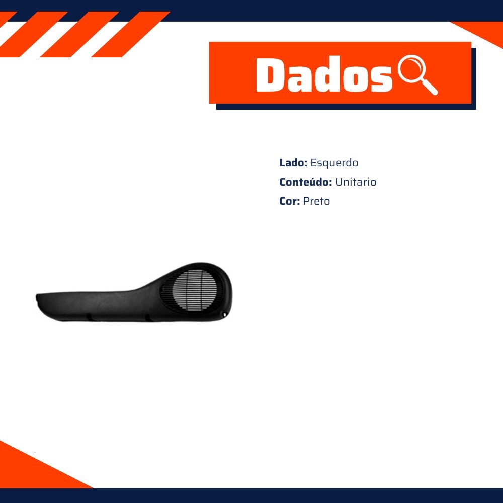 Bolsa da Porta Dianteira para Fiat Palio - Universal Automotive - 60907