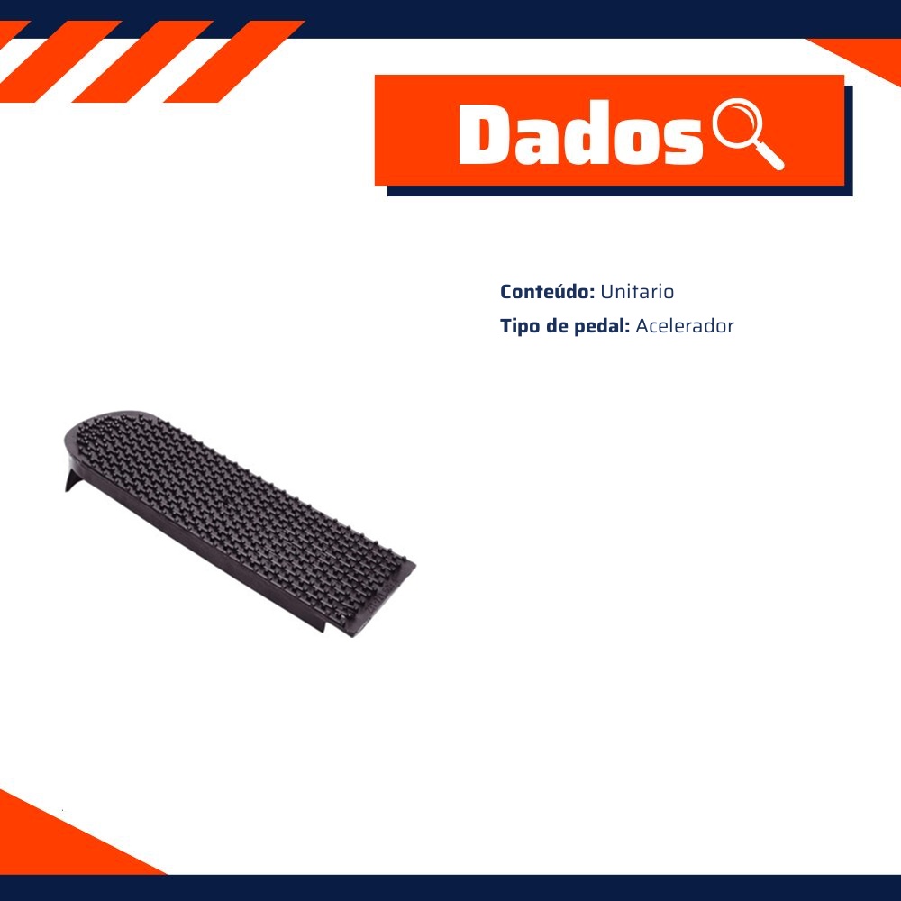 Pedal do Acelerador para Volkswagen Kombi - Universal Automotive - 20593