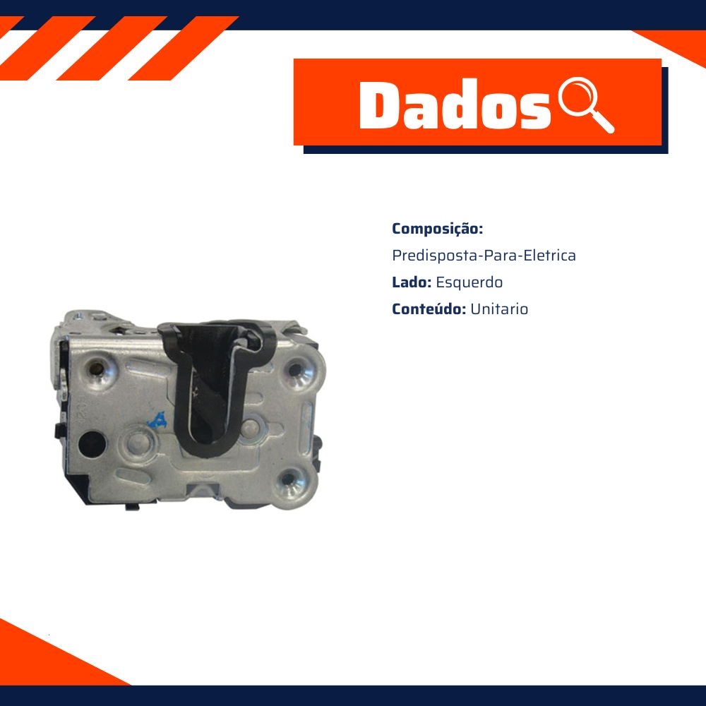 Fechadura da Porta Traseira para Renault Logan e Sandero - Universal Automotive - 11211