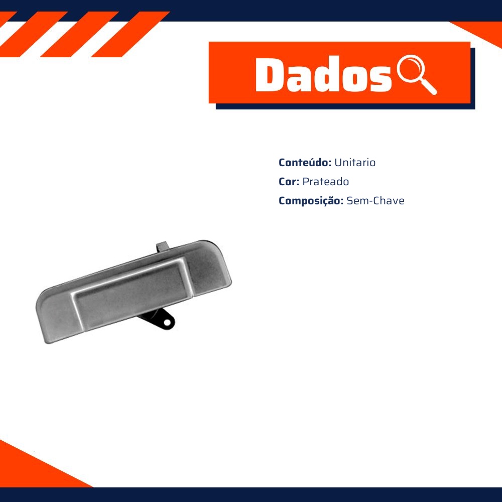 Maçaneta Externa da Tampa da Caçamba para Toyota Hilux - Universal Automotive - 60489