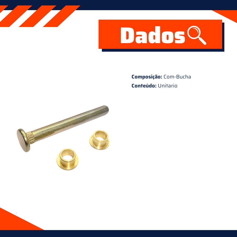 Pino da Dobradiça Porta para Toyota Hilux - Universal Automotive - 60247