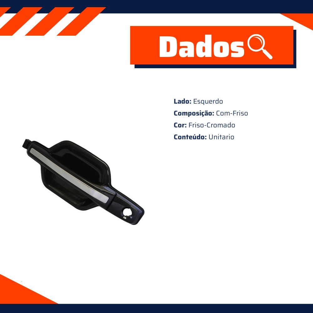 Maçaneta Externa da Porta Dianteira para Mitsubishi Pajero Full - Universal Automotive - 18337