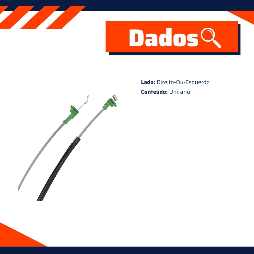 Cabo de Acionamento da Fechadura da Porta Traseira para Chevrolet Zafira - Universal Automotive - 42161