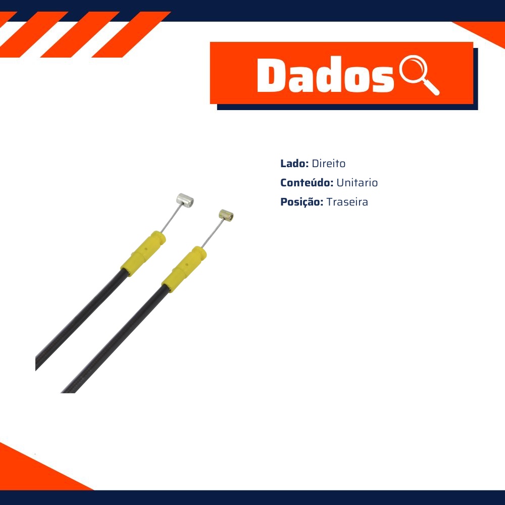 Cabo de Comando da Fechadura da Porta para Toyota Hilux - Universal Automotive - 60028