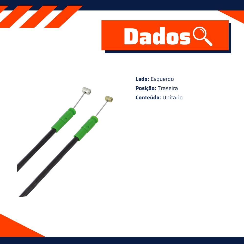 Cabo de Comando da Fechadura da Porta para Toyota Hilux - Universal Automotive - 60029