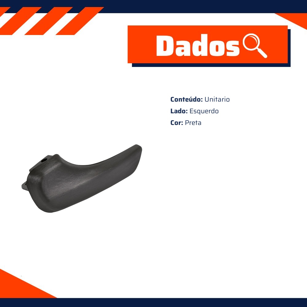 Maçaneta Interna da Porta para Fiat Uno - Universal Automotive - 71391