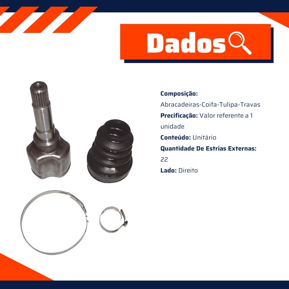 Garfo da Tulipa Direito para Citroen C3 - IMA - AL-1280