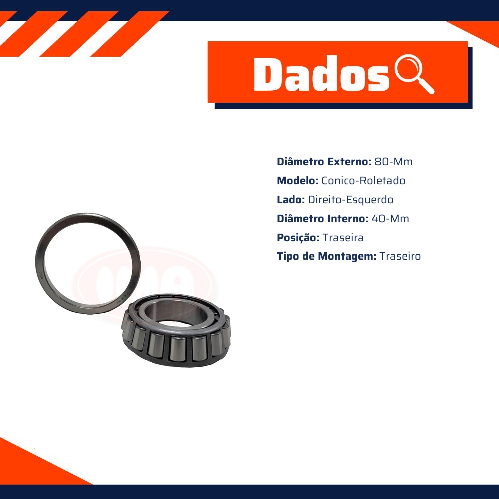 Rolamento de Roda Traseira - IMA - ALR-30208