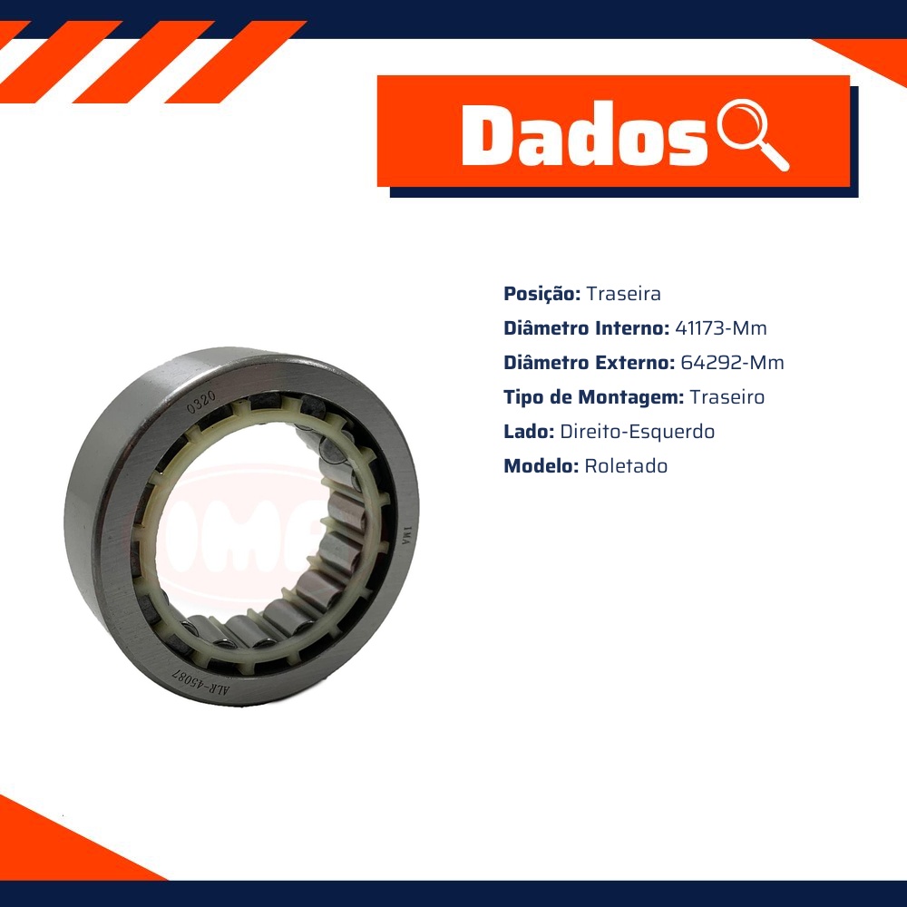 Rolamento de Roda Traseira - IMA - ALR-45087