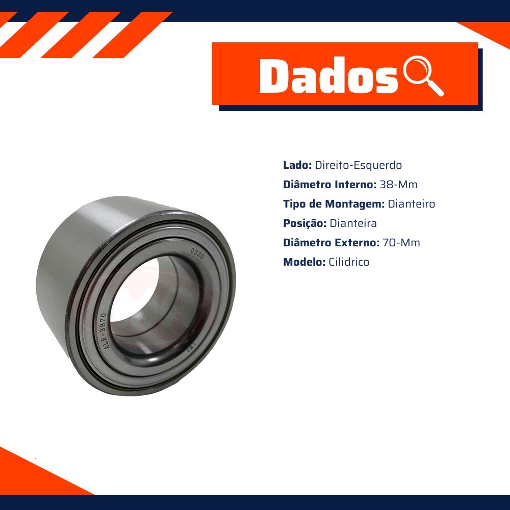 Rolamento de Roda Dianteira - IMA - ALR-3870