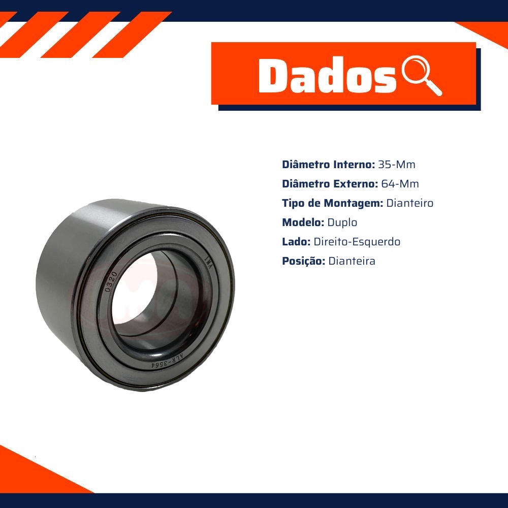 Rolamento de Roda Dianteira - IMA - ALR-3564