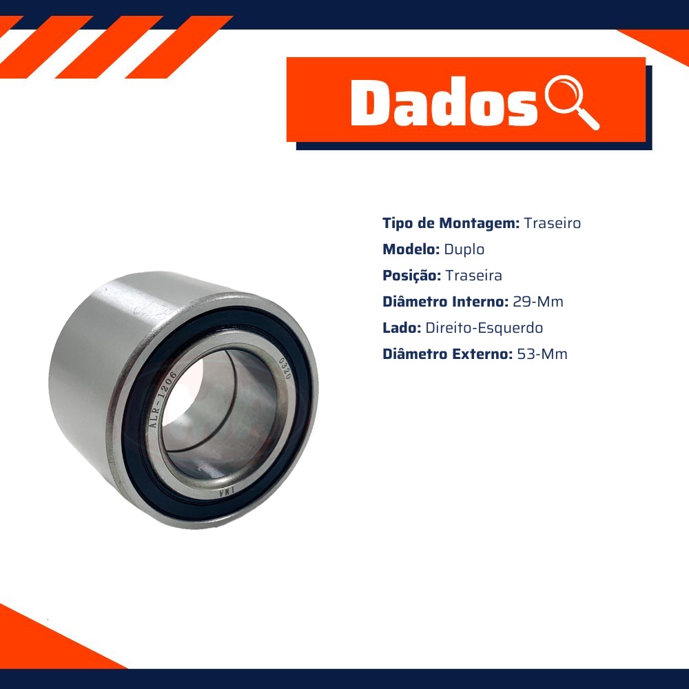 Rolamento de Roda Traseira - IMA - ALR-1206