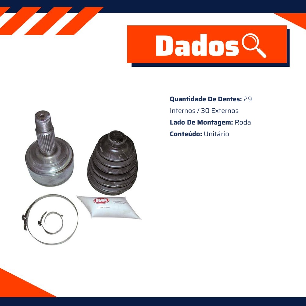 Junta Homocinética Lado Roda - IMA - AL-1008