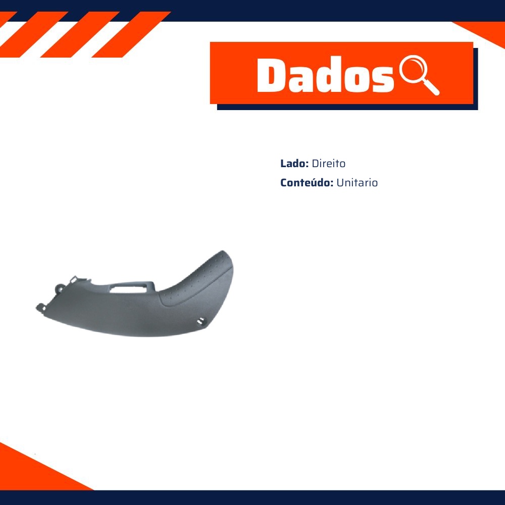 Moldura da Maçaneta para Vidro Elétrico da Porta Dianteira para Chevrolet Corsa e Corsa Sedan - Universal Automotive - 40886