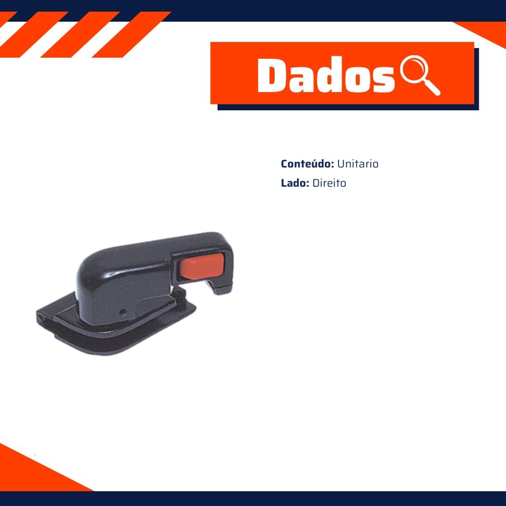Trinco do Vidro Quebra-Vento da Porta Dianteira para Volkswagen Santana - Universal Automotive - 20632