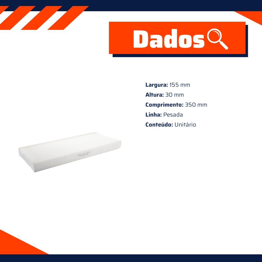 FIltro de Ar Condicionado Cabine - Wega - AKX-35174