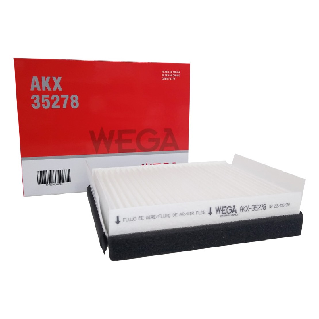 Filtro de Ar da Cabine para Volkswagen Parati e Saveiro - Wega - AKX-35278