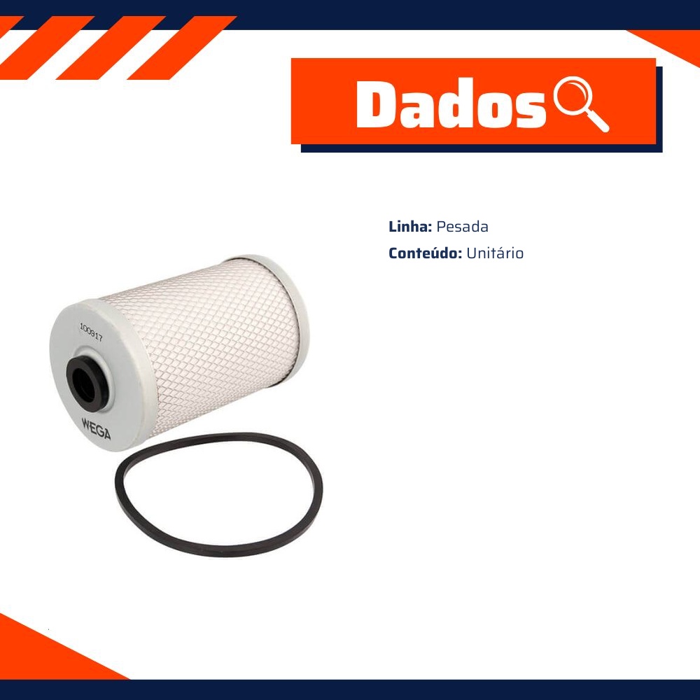 Filtro de Combustível - Wega - FCD-0710/1