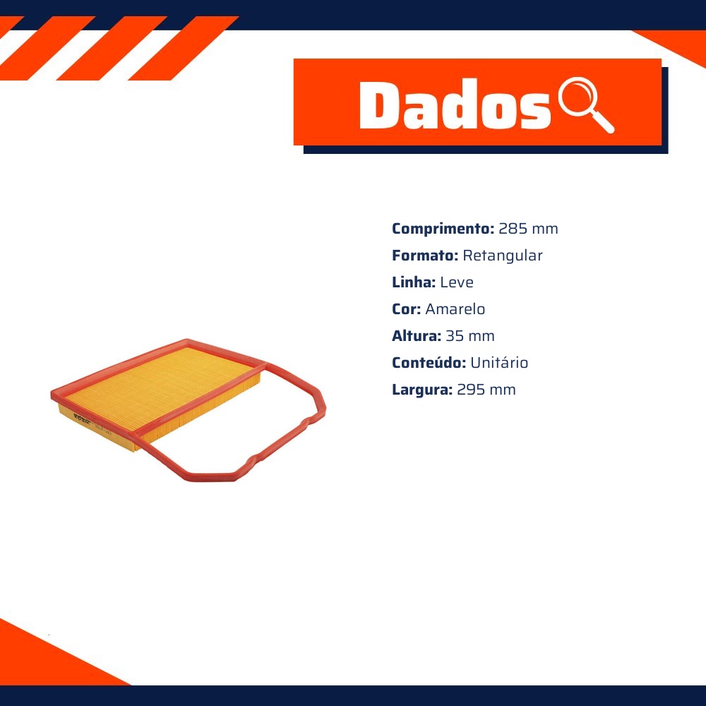 Filtro de Ar do Motor - Wega - FAP-3288