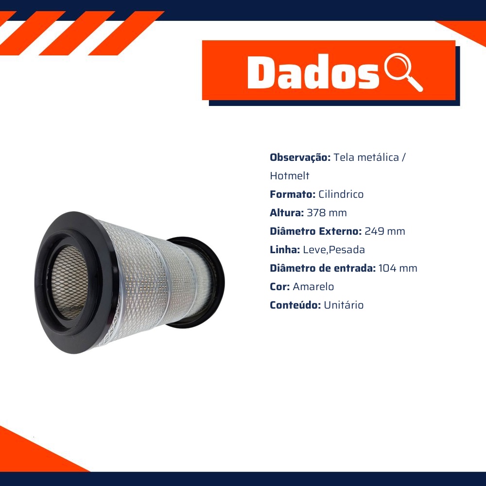 Filtro de Ar para Audi A8 - Wega - WAP-101