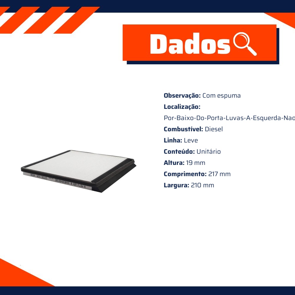 FIltro de Ar Condicionado Cabine - Wega - AKX-35115