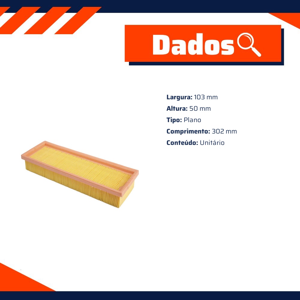 Filtro de Ar do Motor - Wega - FAP-4037