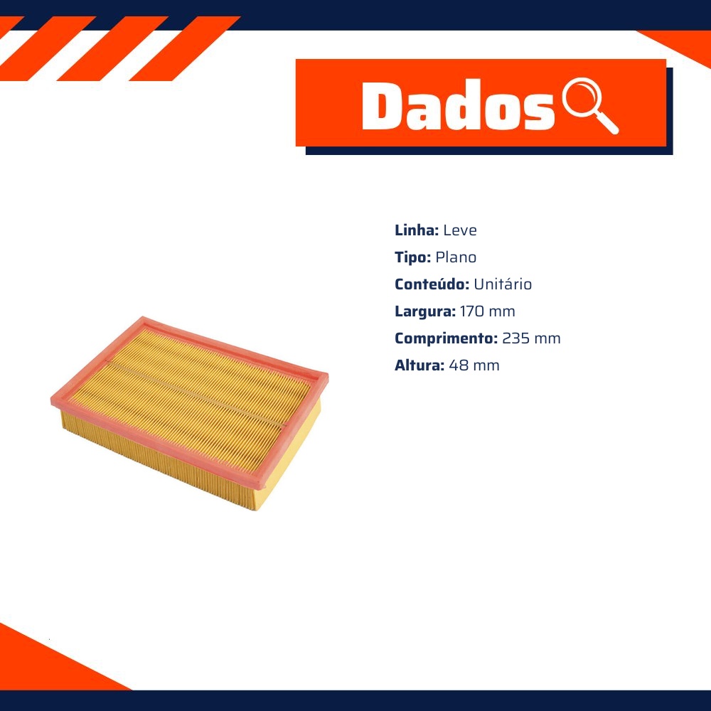 Filtro de Ar para Peugeot 307 e 307 SEDAN - Wega - FAP-4054