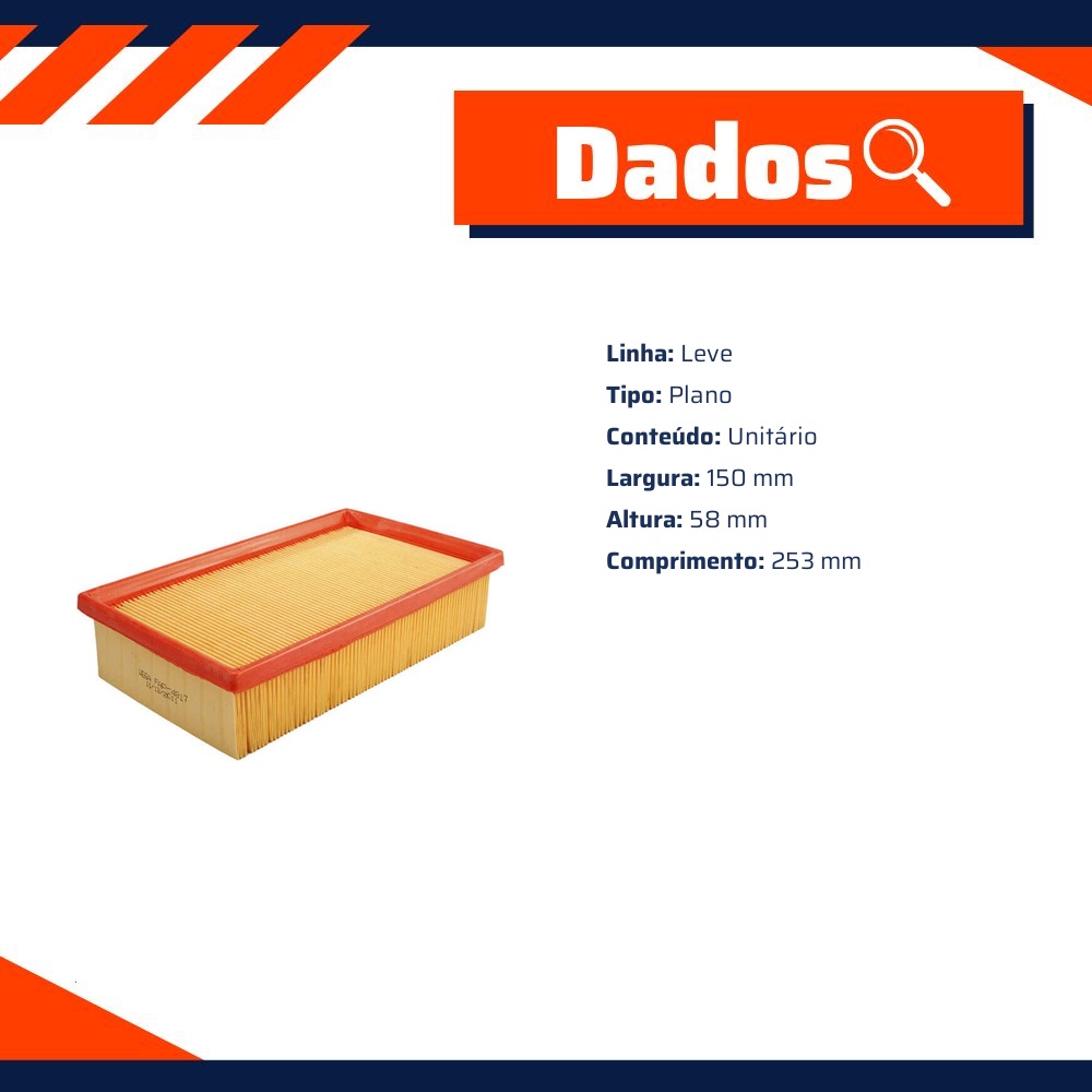 Filtro de Ar do Motor - Wega - FAP-4817