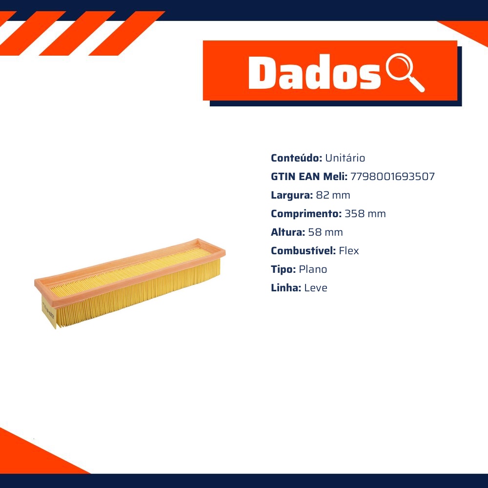 Filtro de Ar do Motor - Wega - FAP-4872/1