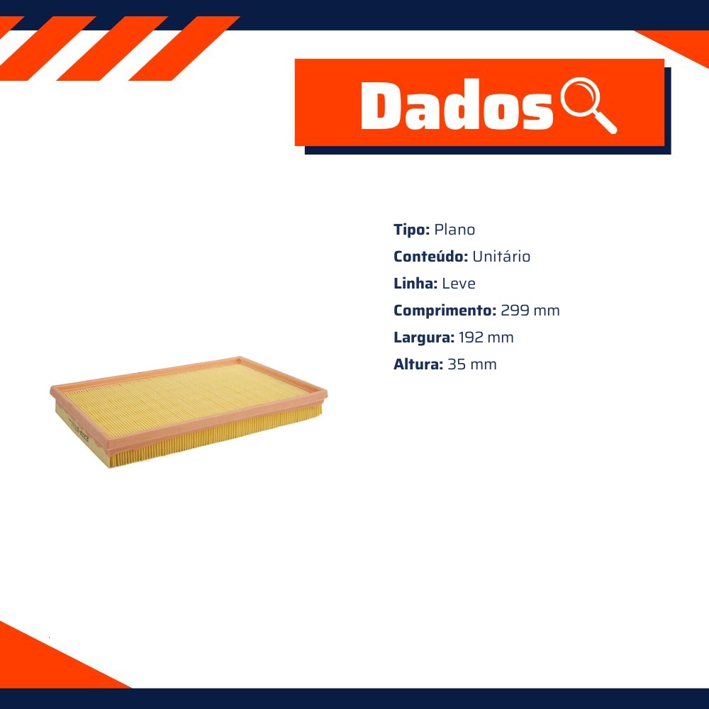 Filtro de Ar para Fiat Punto e Siena - Wega - FAP-9015