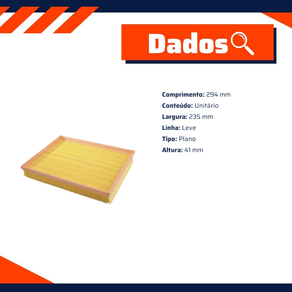 Filtro de Ar do Motor - Wega - FAP-3268