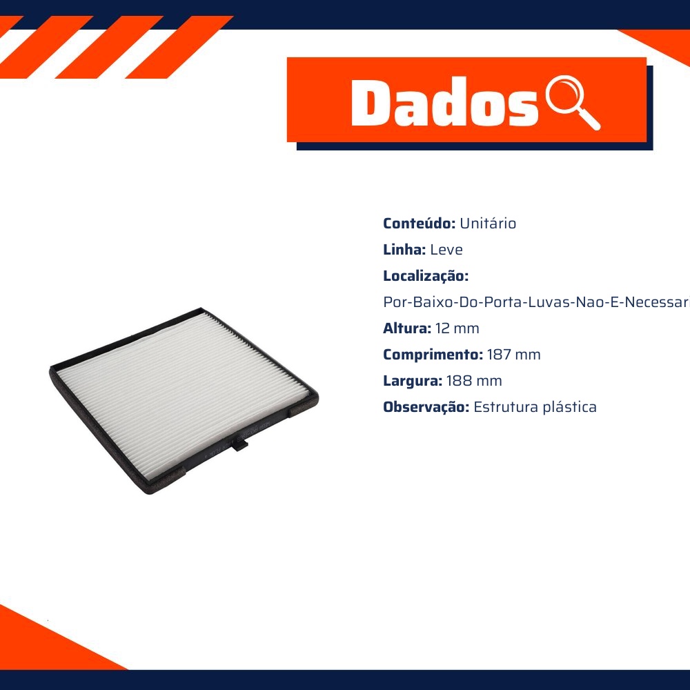 Filtro de Ar da Cabine para KIA Picanto - Wega - AKX-1988