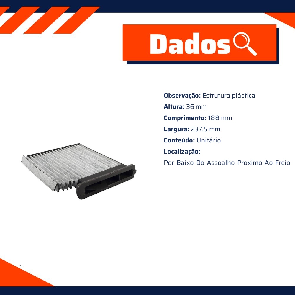 FIltro de Ar Condicionado Cabine com Carvão Ativado - Wega - AKX-1956/C