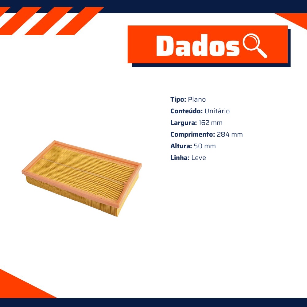 Filtro de Ar do Motor - Wega - FAP-4049