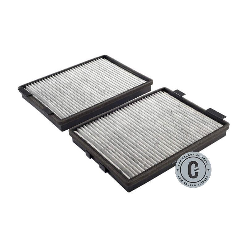 Par Filtro de Ar da Cabine com Carvão Ativado para BMW 525i e 528i - Wega - AKX-1465/C