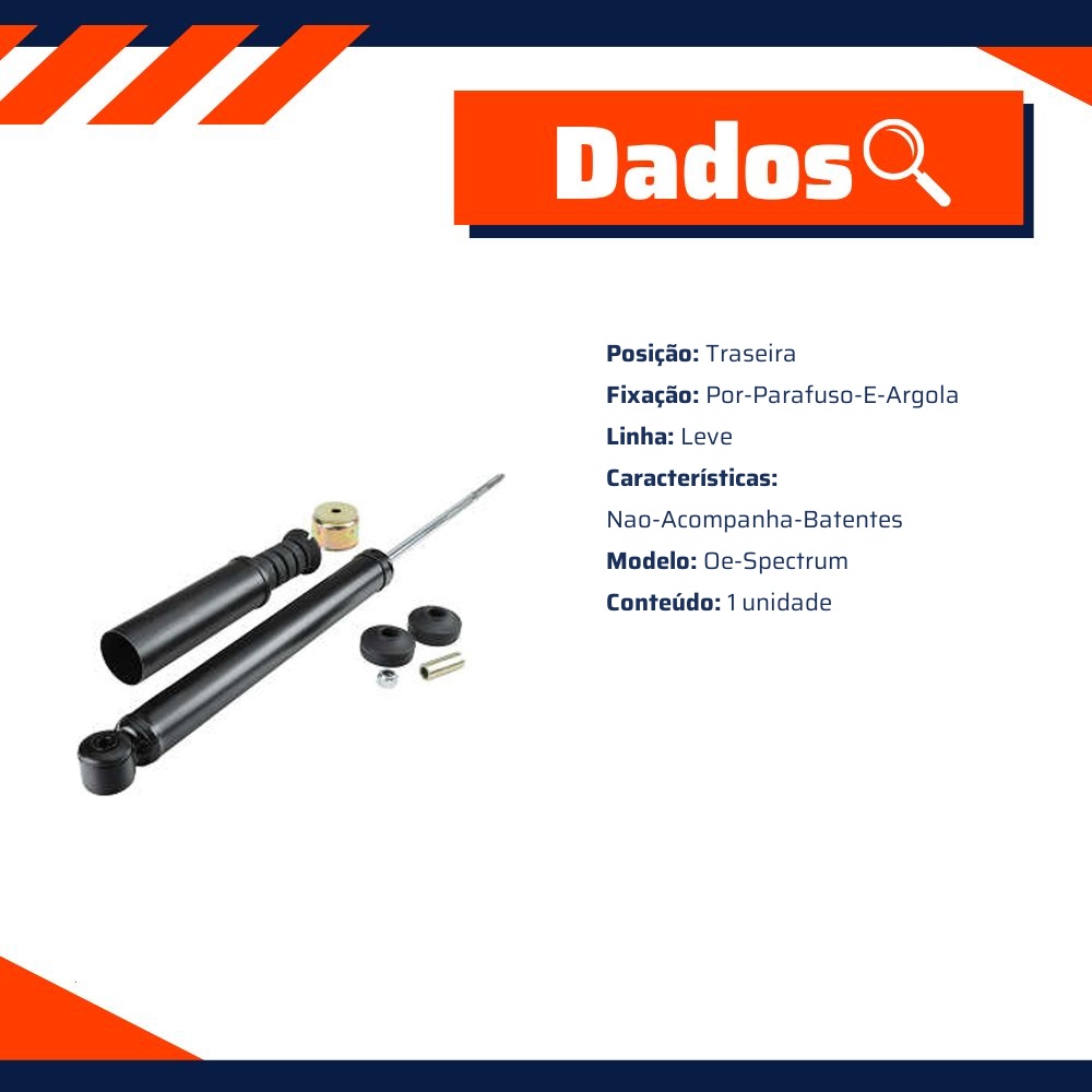 Amortecedor OESpectrum Traseiro da Suspensão para Honda City e FIT - Monroe - SP831