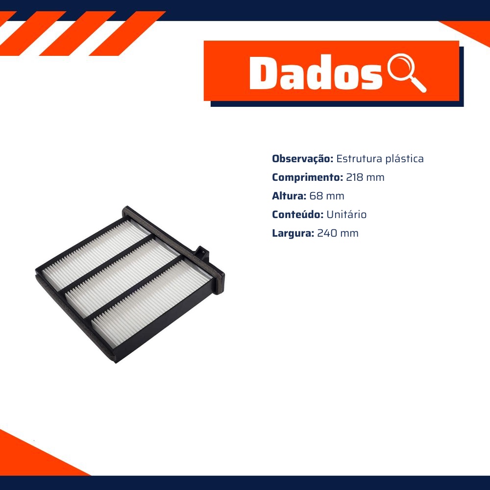 FIltro de Ar Condicionado Cabine - Wega - AKX-1997