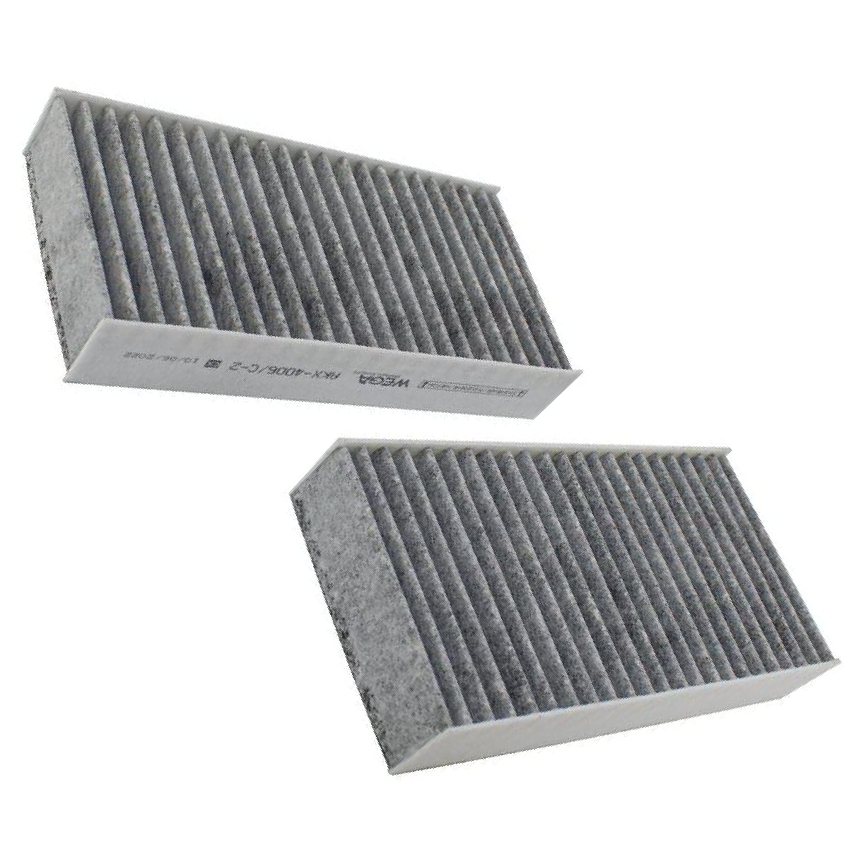 Par FIltro de Ar Condicionado Cabine com Carvão Ativado - Wega - AKX-4006/C-2